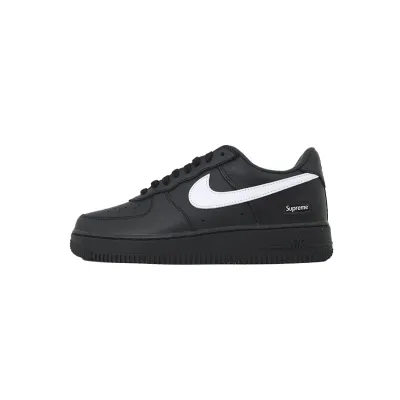 Nike Supreme x Air Force 1 Low Box Logo - Black White CU9225-002 01