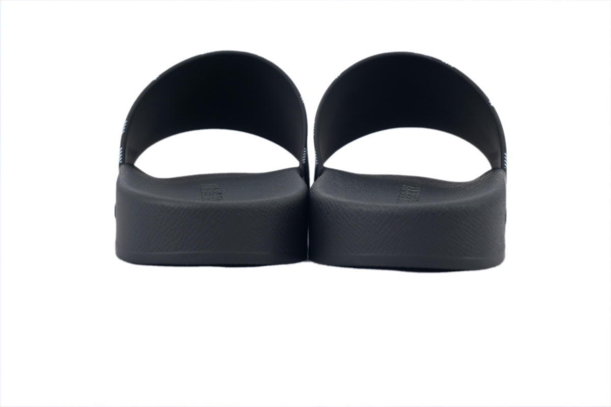 Burberry Comfort Fashion Slip-On Slides BBR Plaid Black