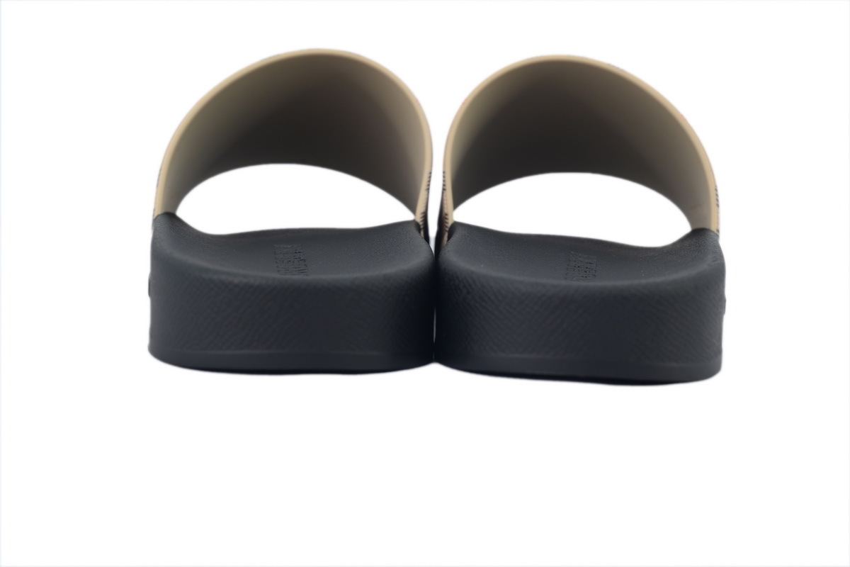 Burberry Comfort Fashion Slip-On Slides BBR Plaid Khaki