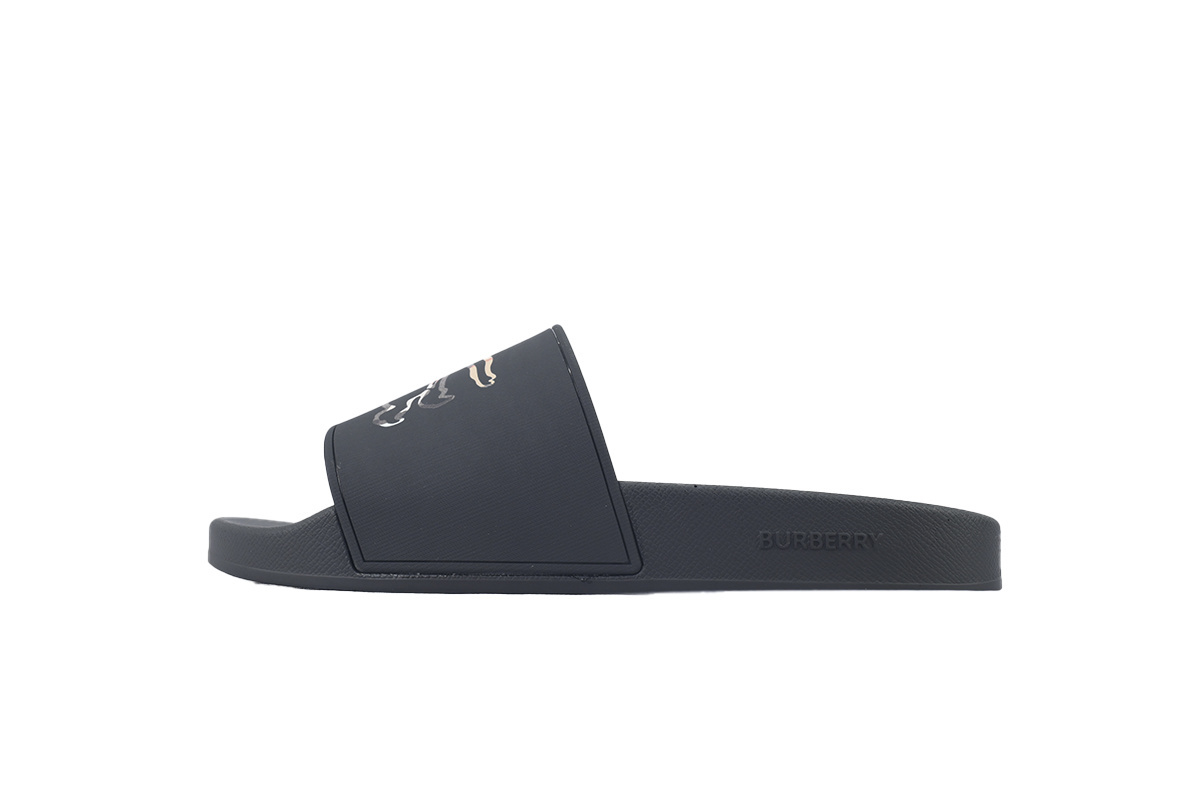 Burberry Comfort Fashion Slip-On Slides BBR War Horse Black