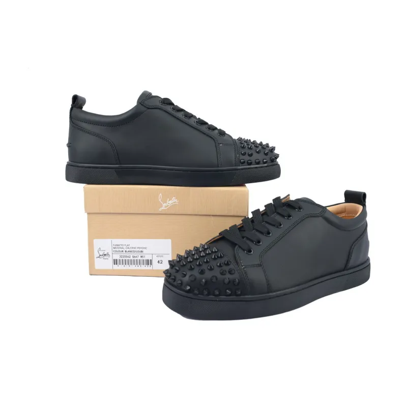 Christian Louboutin Louis Junior Spikes Flat Black 1130573CM53
