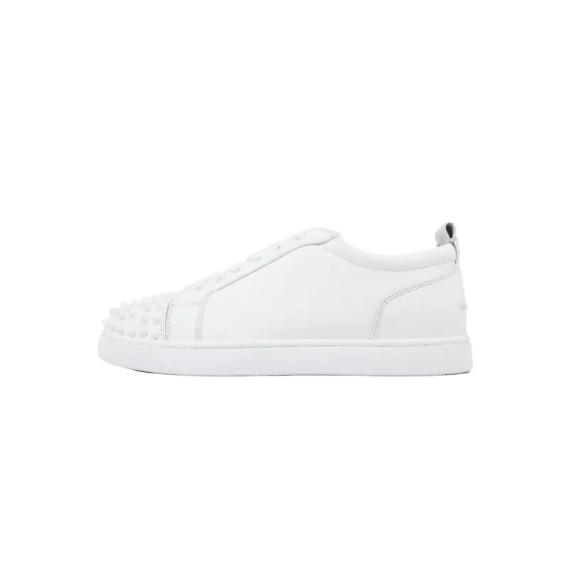 Christian Louboutin Louis Junior Spikes Flat White