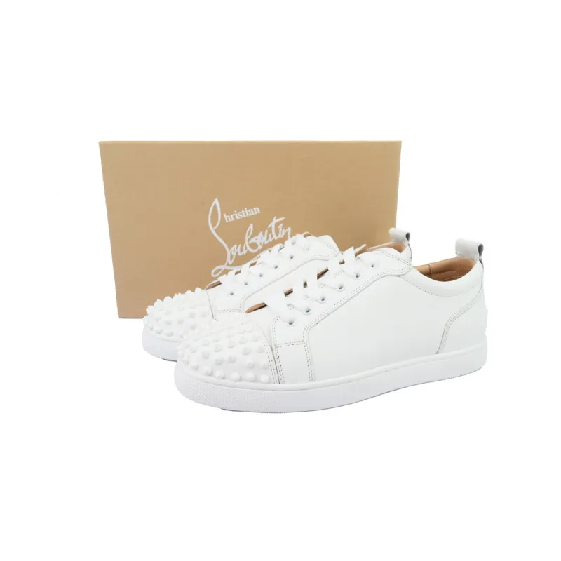 Christian Louboutin Louis Junior Spikes Flat White