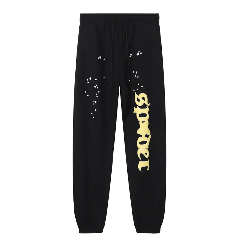 Sp5der Jeffery Hoodie & Sweatpant Set Black