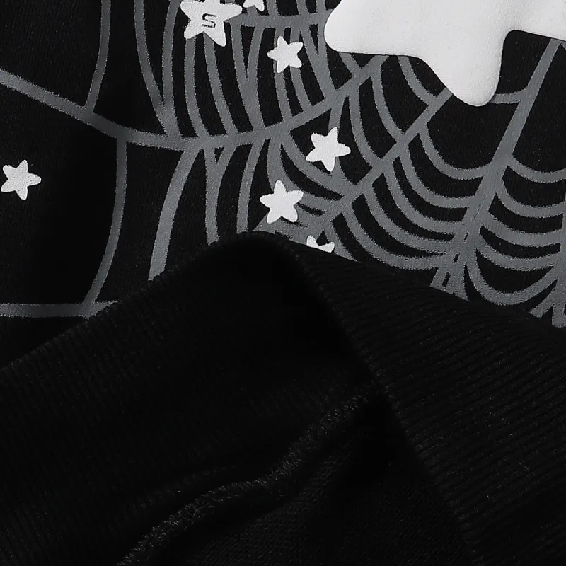 Sp5der Jeffery Hoodie & Sweatpant Set Black