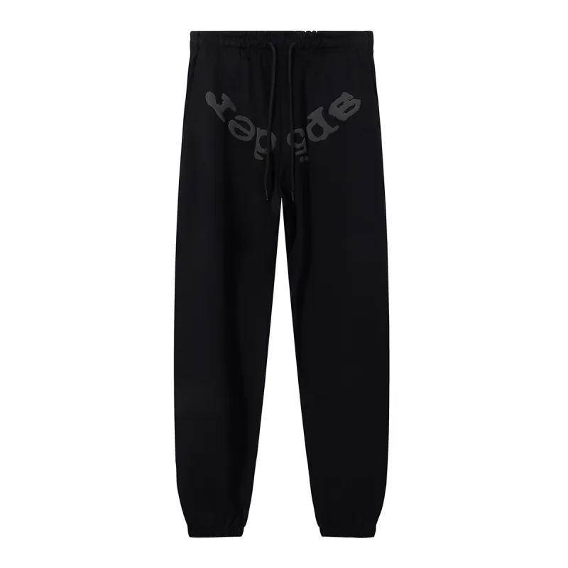 Sp5der Phantom Web Hoodie & Sweatpant Set Black