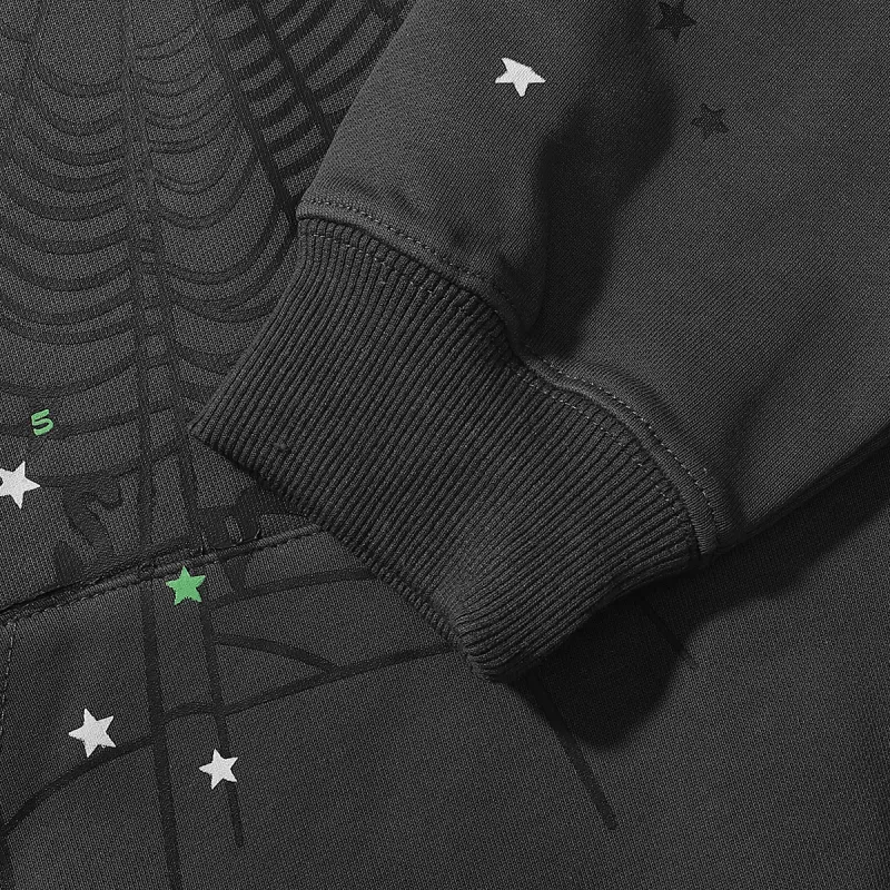 Sp5der Punk V2 Hoodie & Sweatpant Set Slate Grey