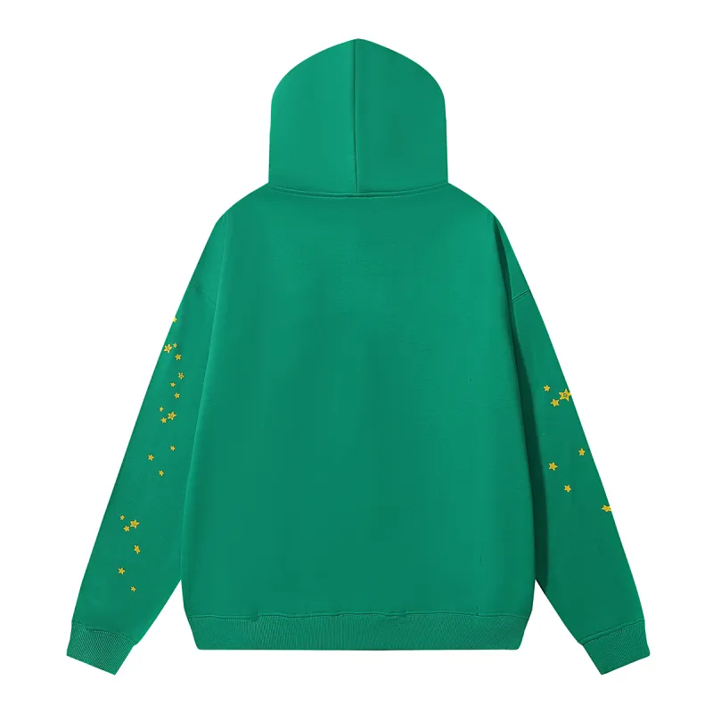 Sp5der Star OG Web V2 Hoodie & Sweatpant Set Dark Green