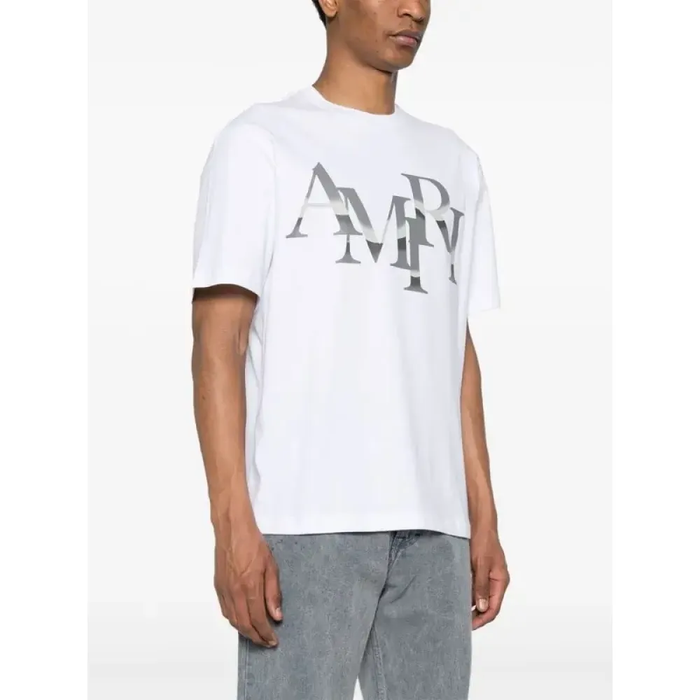 AMIRI White Staggered Chrome T-Shirt