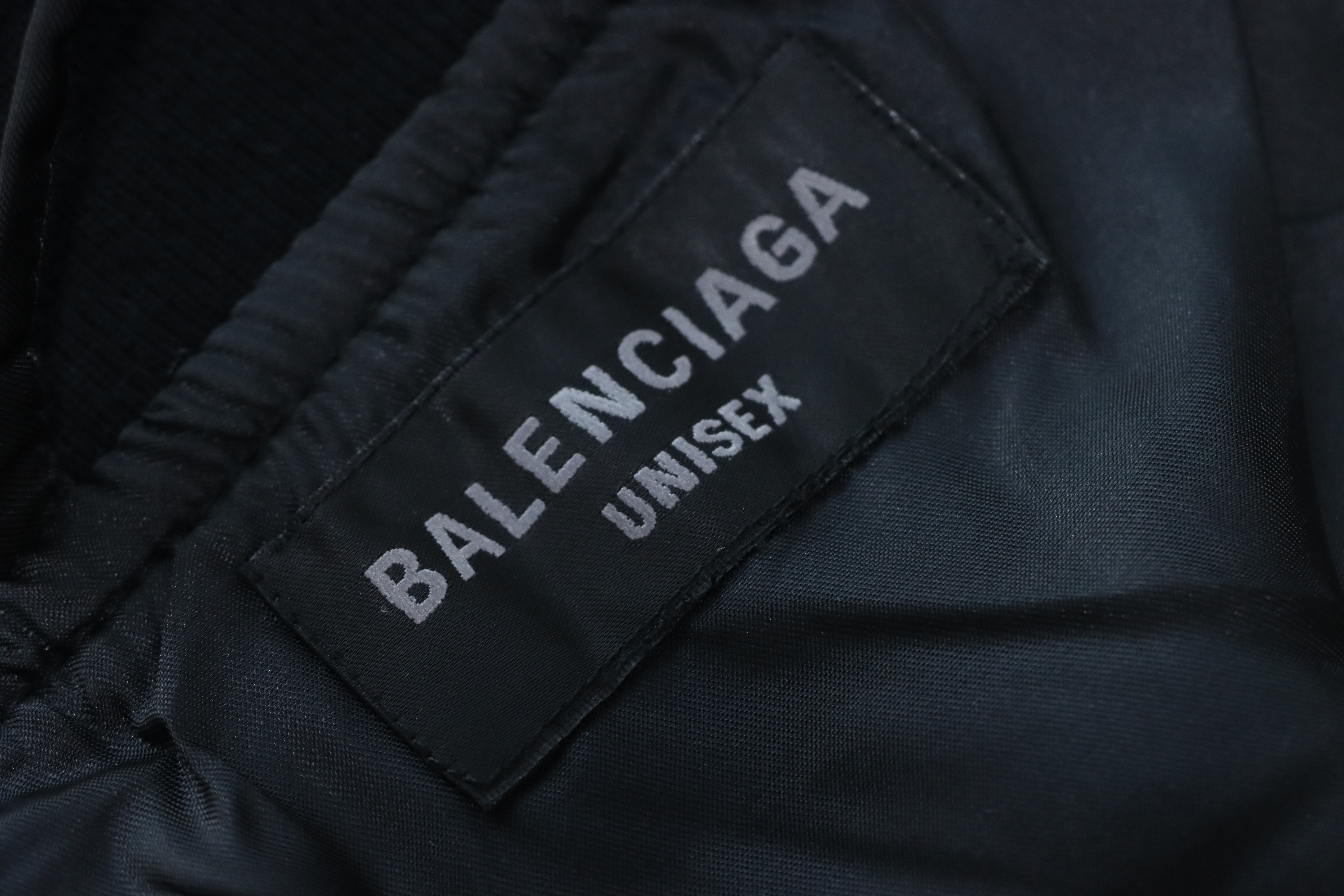 Balenciaga Embroidered Logo Cotton-Padded Jacket