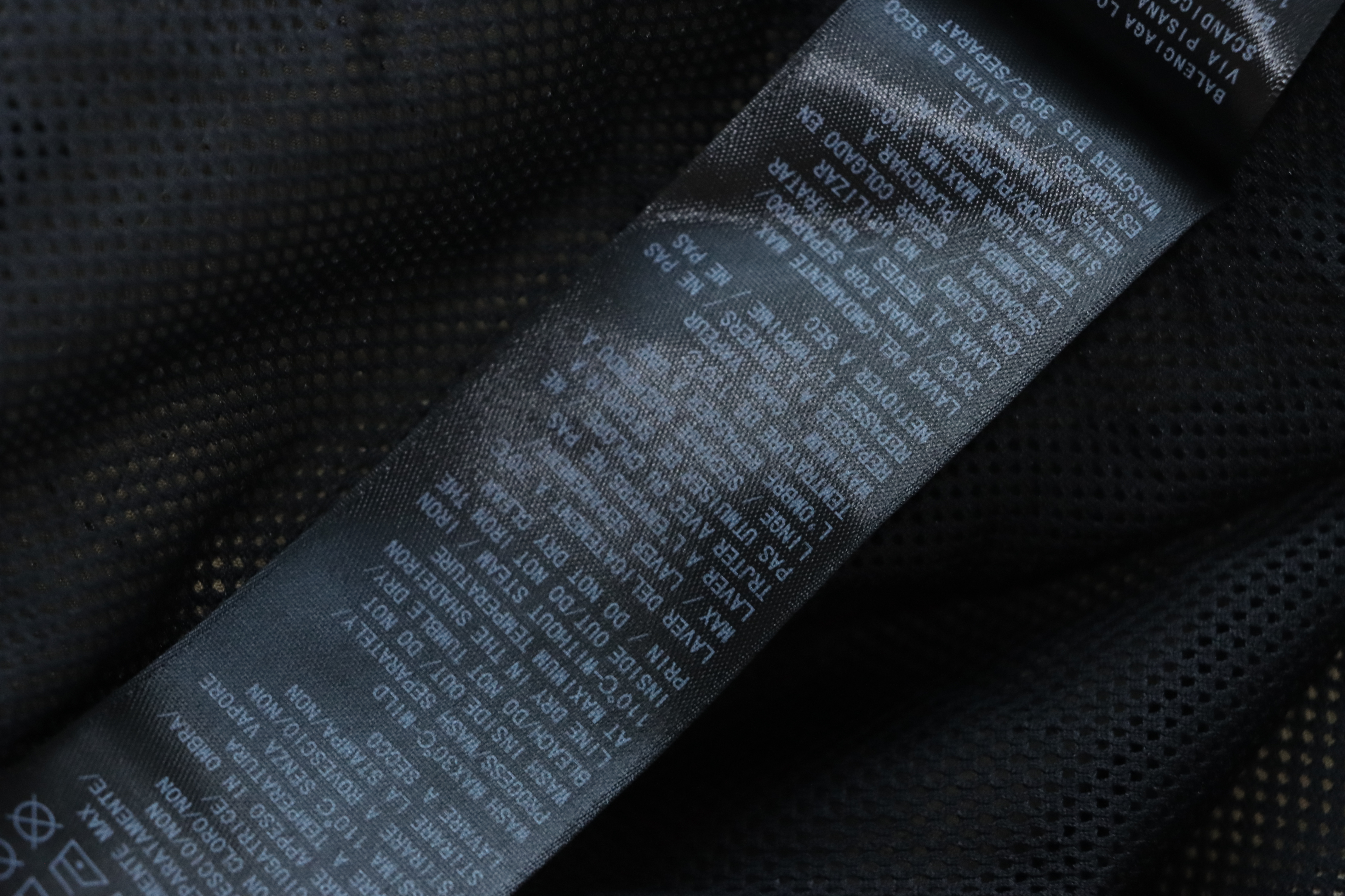 Balenciaga Embroidered Plaid Stand-up Collar Half-zip Jacket Brown