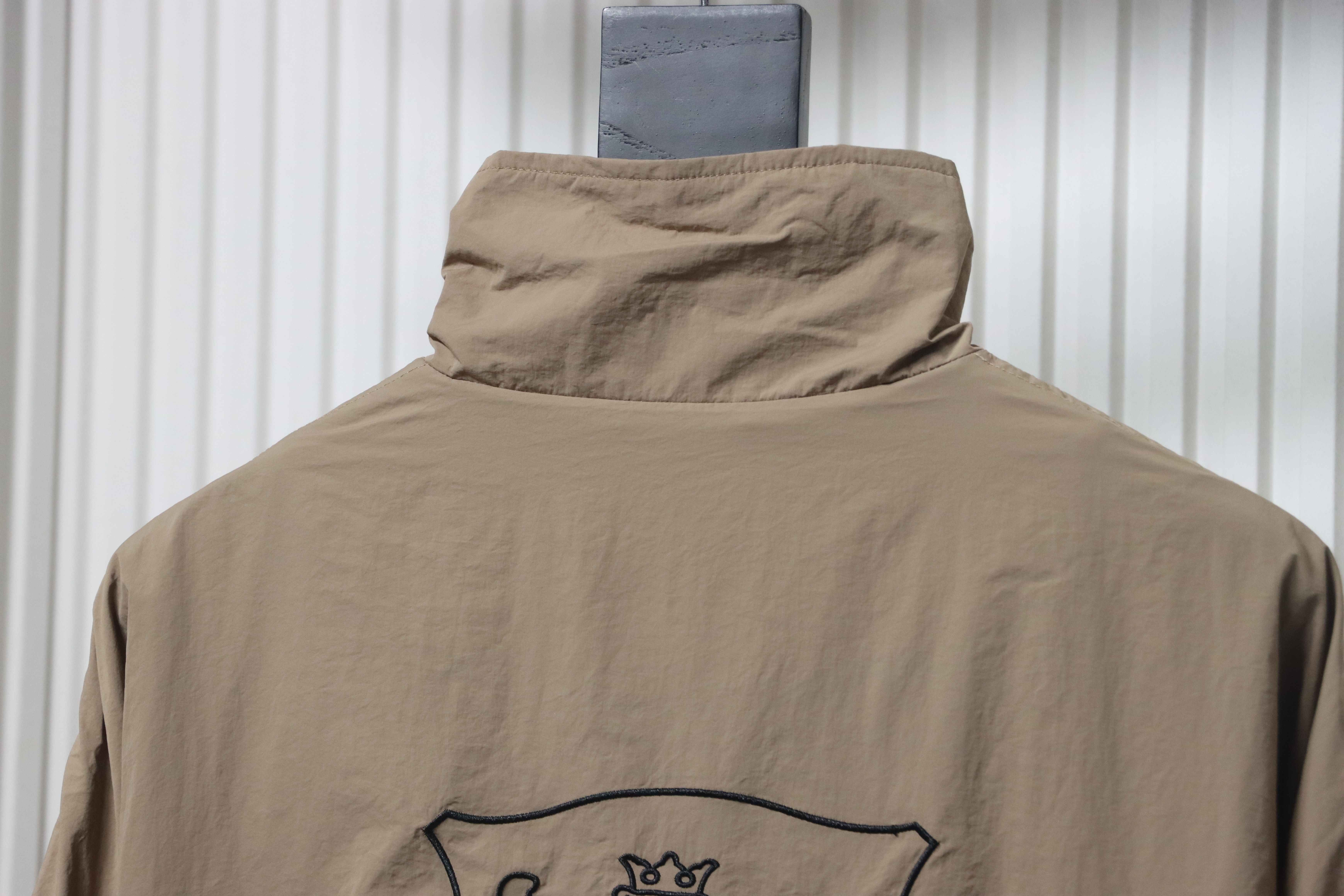 Balenciaga Letter Embroidery Zipper Jacket Browm