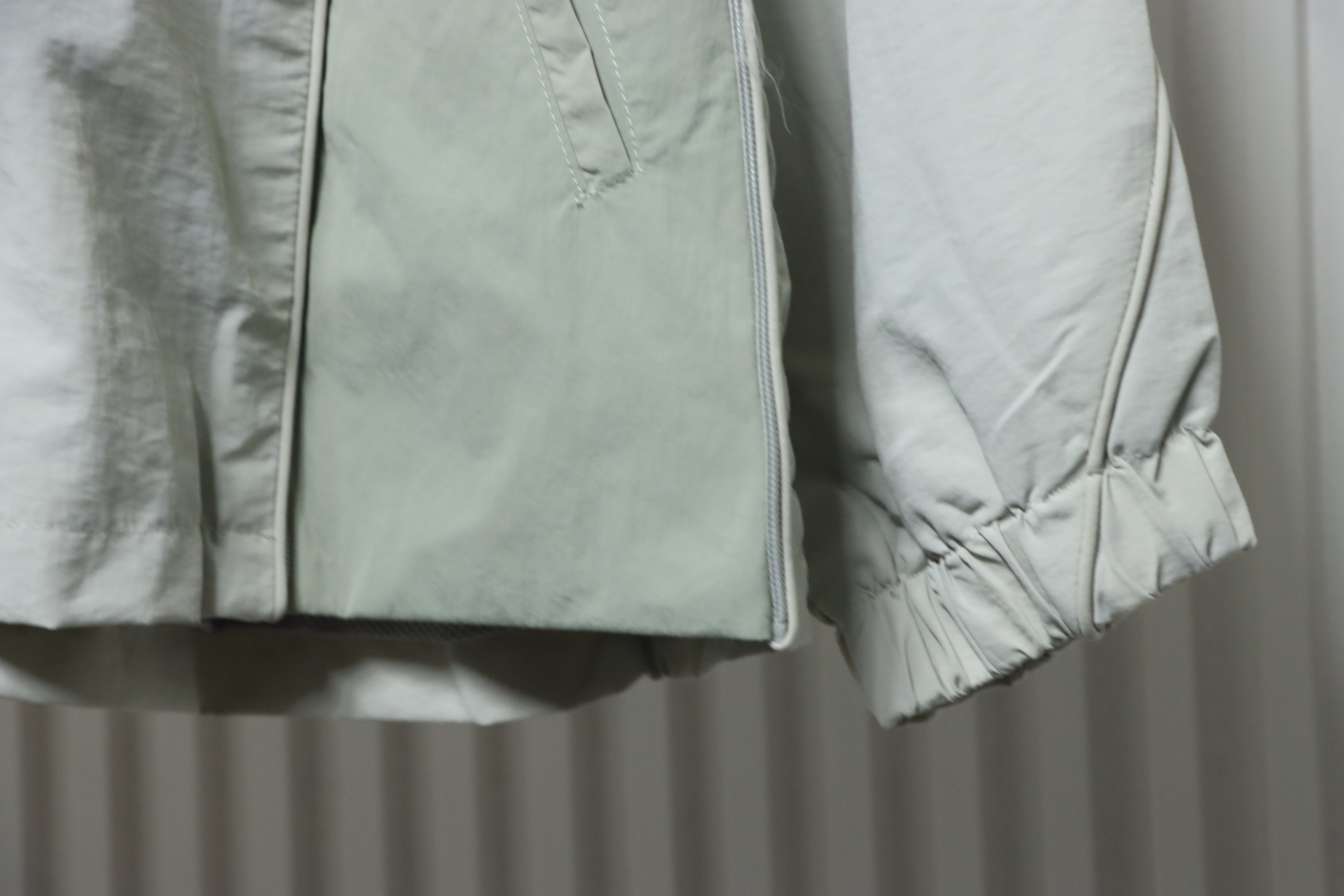 Balenciaga Letter Embroidery Zipper Jacket White