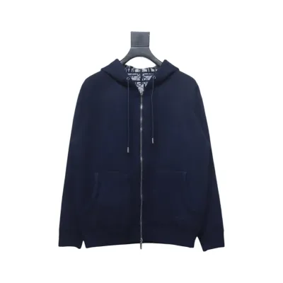Dior Jacquard Reversible Cashmere Zip-up Jacket 02