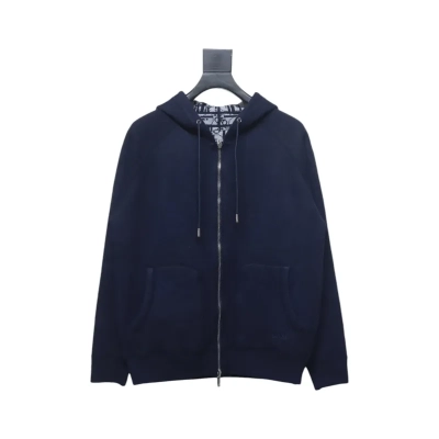Dior Jacquard Reversible Cashmere Zip-up Jacket 02