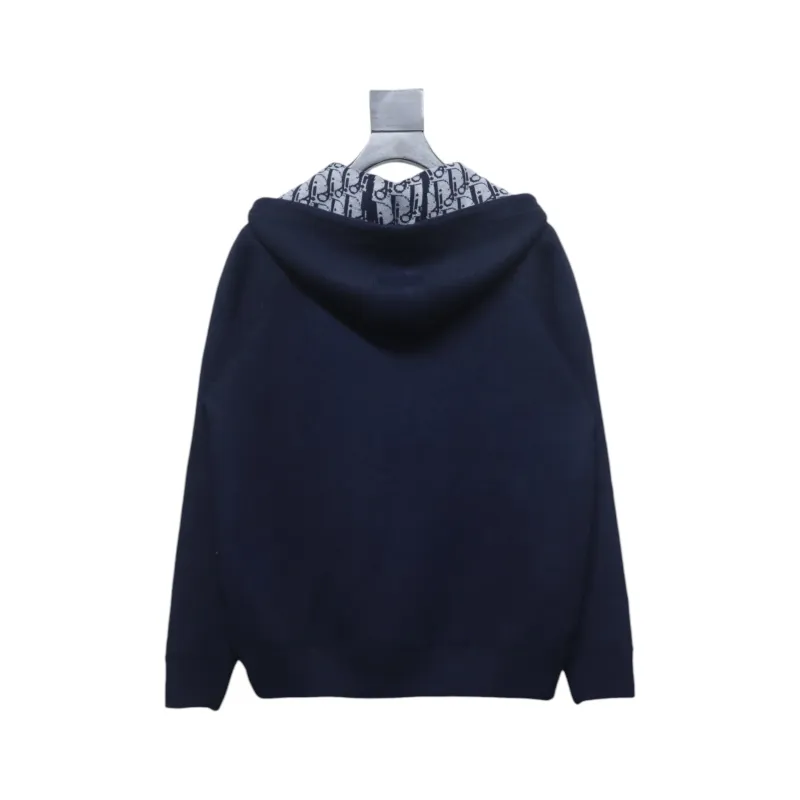 Dior Jacquard Reversible Cashmere Zip-up Jacket