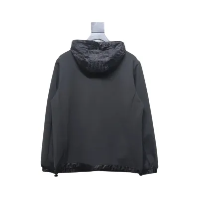 Dior Letter Embroidery Patchwork Hooded Jacket 02
