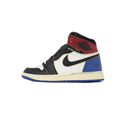 TOP Version Air Jordan 1 Retro High x Union LA Black White Blue IO7847-002 01