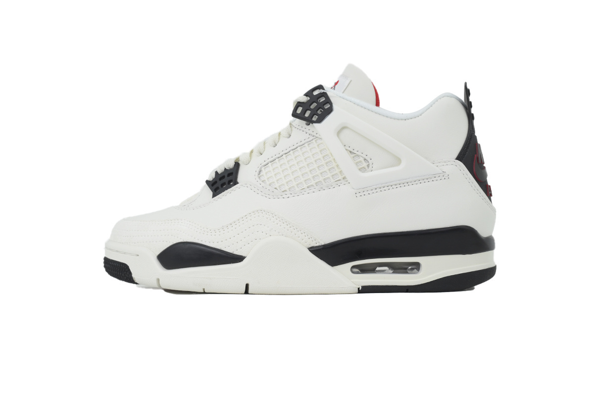 Air Jordan 4 Retro White Black And Red IM4002-100
