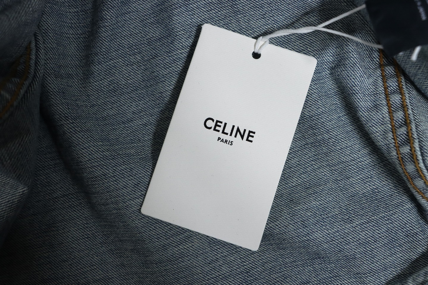 Celine CE 23FW Patchwork Hooded Denim Jacket