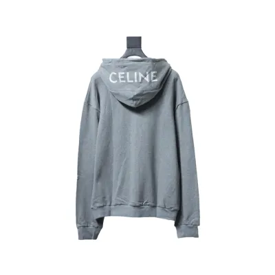 Celine Classic Capsule Collection Zip-Up Jacket Grey 02