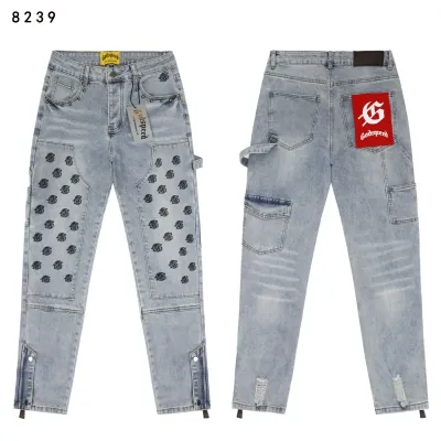 Godspeed Embroidered Multi-Pocket Jeans #8239 Blue 01