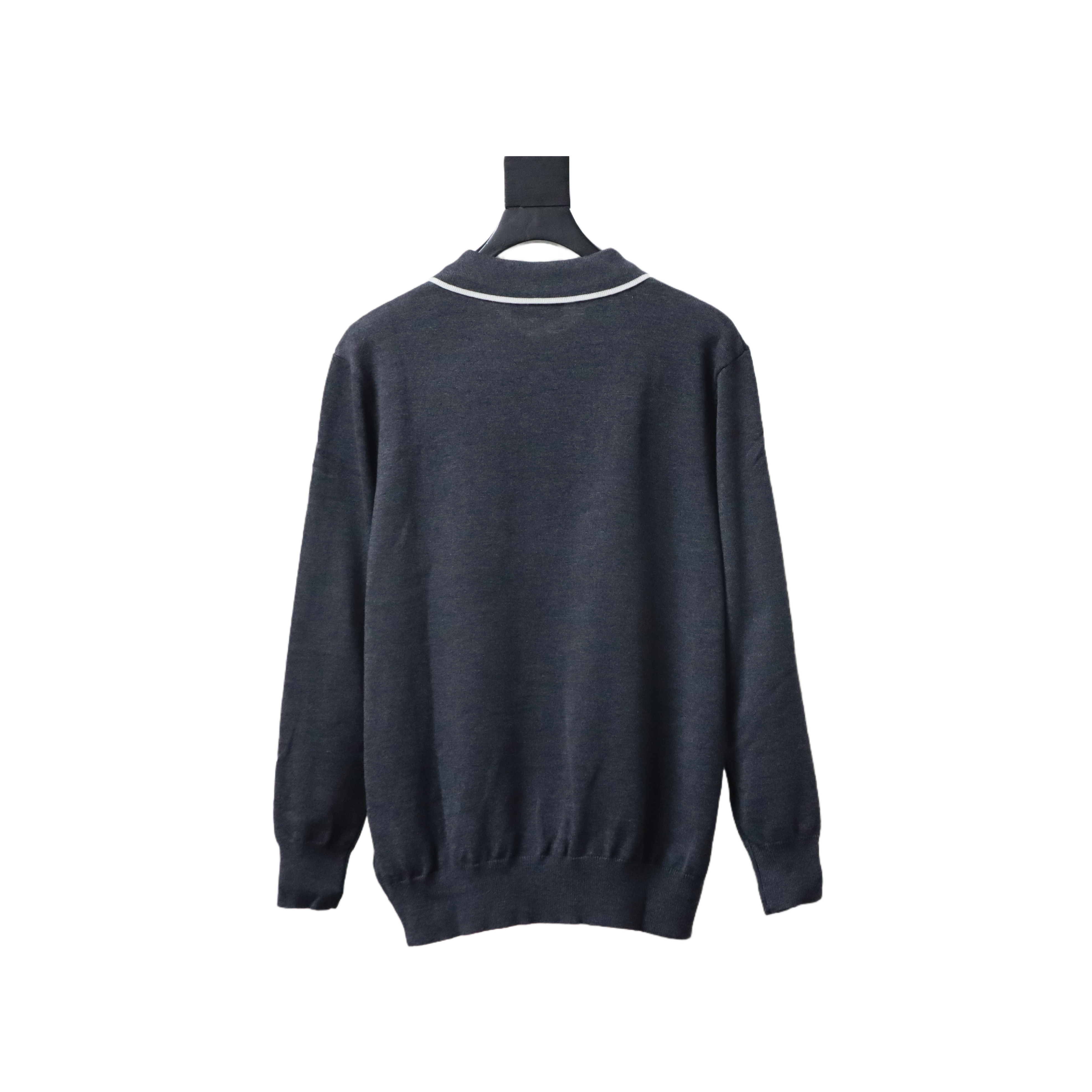 Gucci 25fw Color-blocked Trim Letter Pocket Collar Knit Sweater