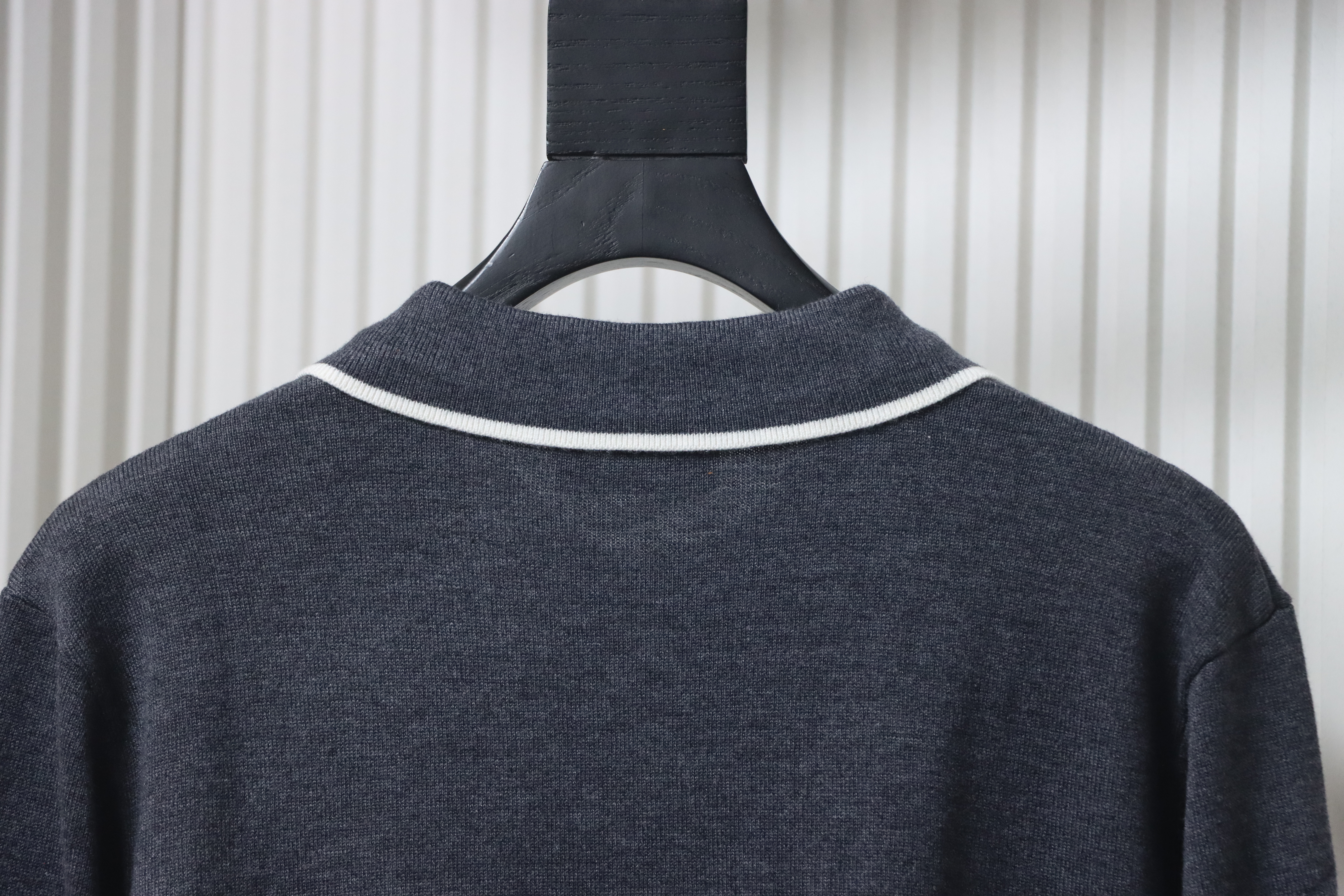 Gucci 25fw Color-blocked Trim Letter Pocket Collar Knit Sweater