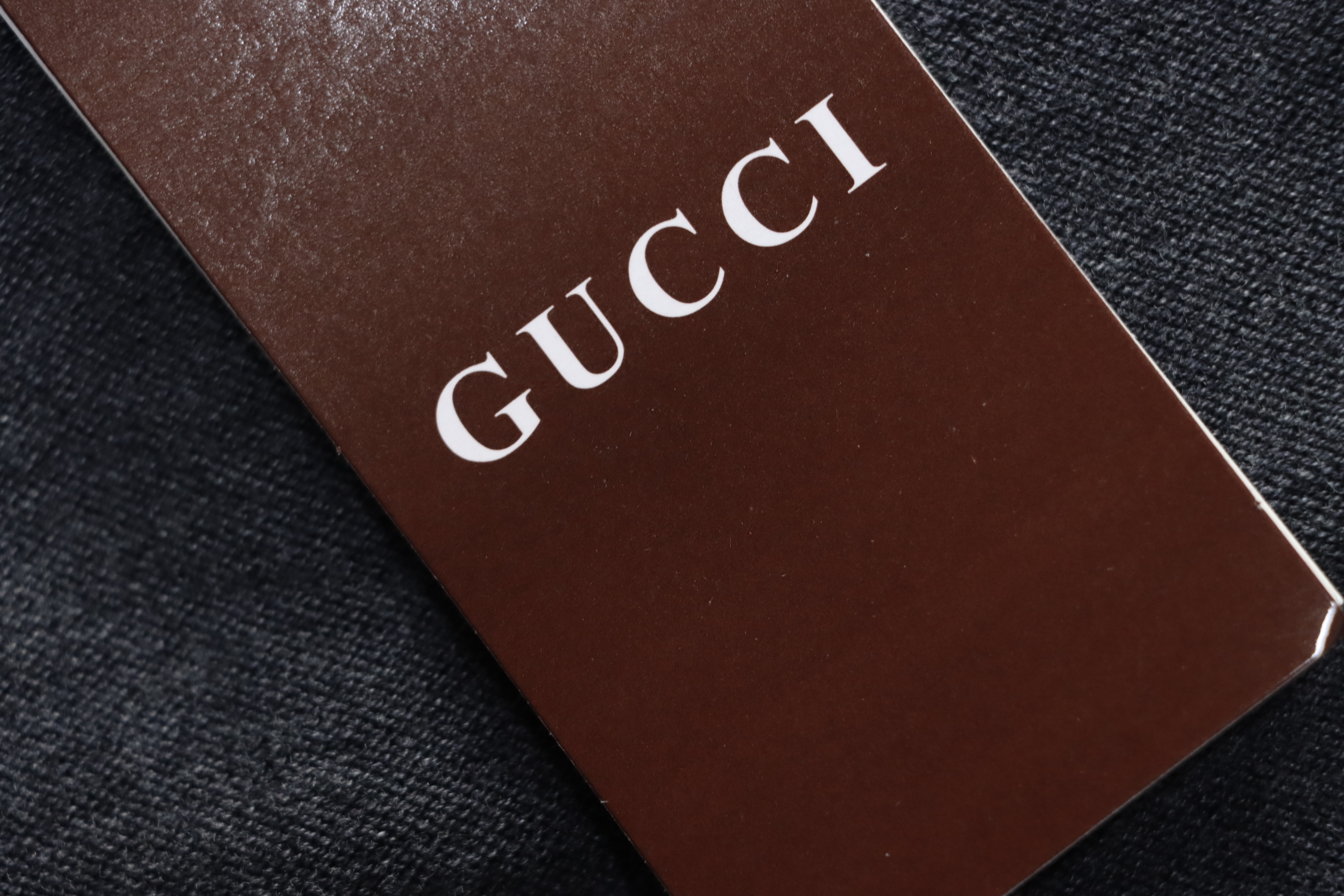 Gucci 25fw Color-blocked Trim Letter Pocket Collar Knit Sweater