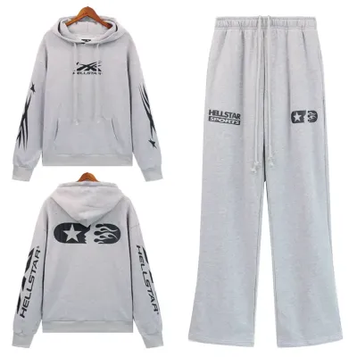 Hellsatr Tracksuit #8195 Gray Black 01