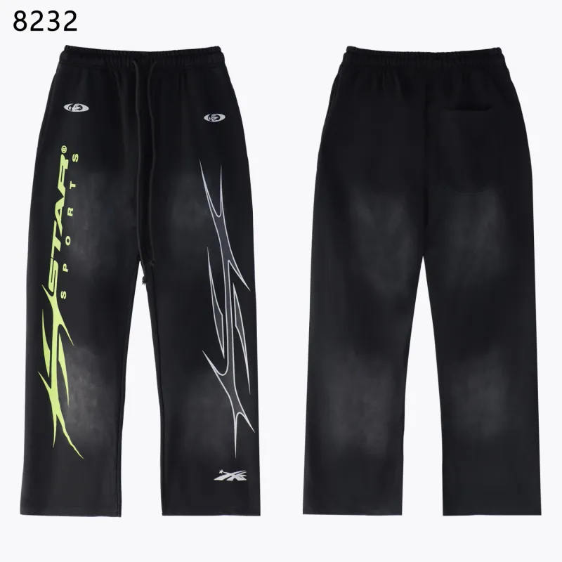 Hellstar Sports Hoodie & Sweatpants Set Black Green #5676-8232