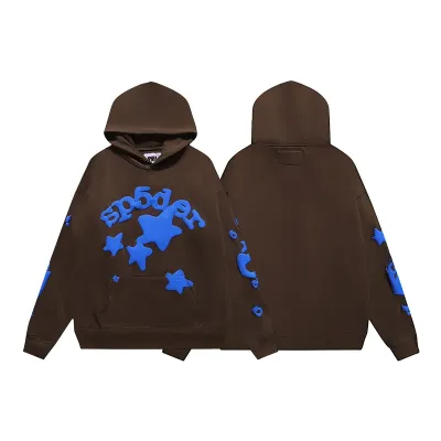 Sp5der Beluga Hoodie & Sweatpant Set Brown #8227 02