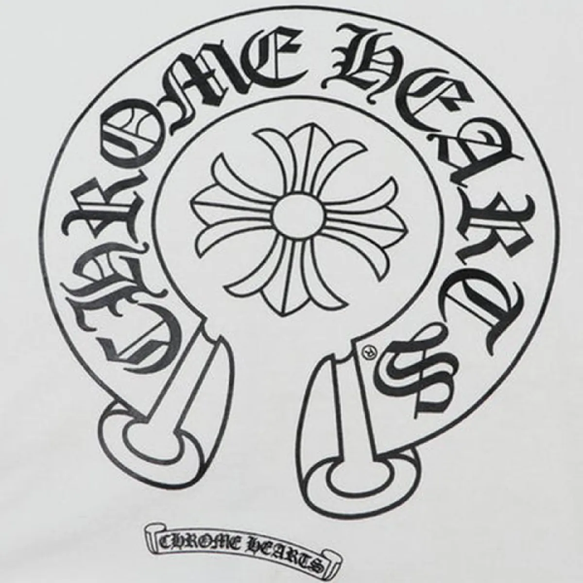 Chrome Hearts Multicolor Sleeve Zip Hoodie Black/White