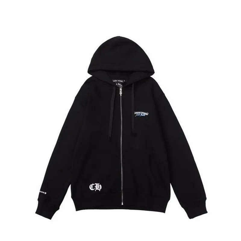 Chrome Hearts St. Barth Exclusive Zip Up Hoodie Black