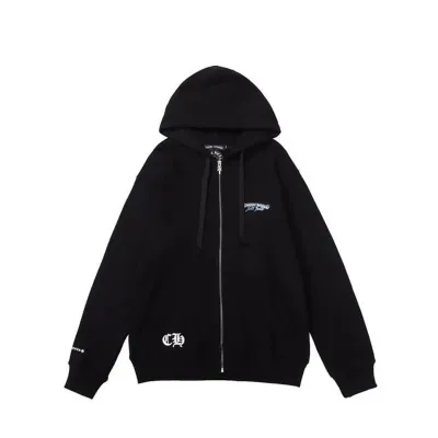 Chrome Hearts St. Barth Exclusive Zip Up Hoodie Black 01