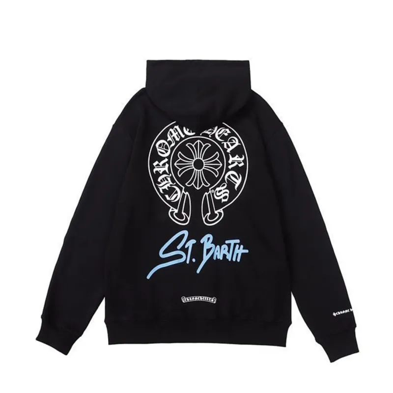 Chrome Hearts St. Barth Exclusive Zip Up Hoodie Black