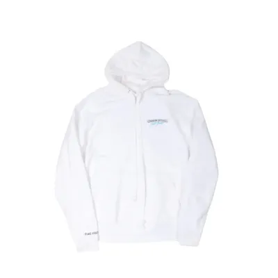 Chrome Hearts St. Barth Exclusive Zip Up Hoodie White 01