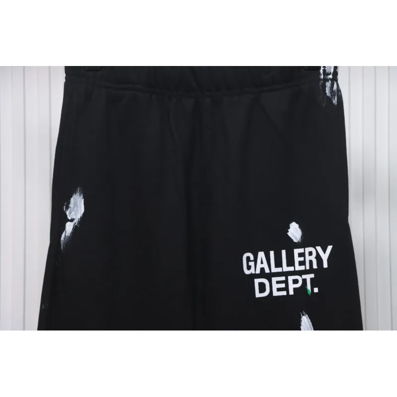 Gallery Dept Graffiti Splatter Sweatpants Black