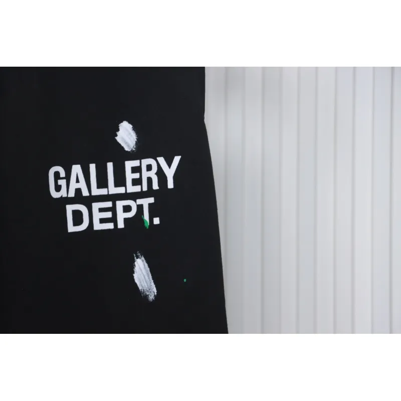 Gallery Dept Graffiti Splatter Sweatpants Black