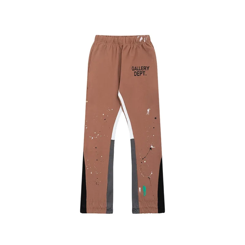 Gallery Dept. Painted Flare Sweat Pants Brown