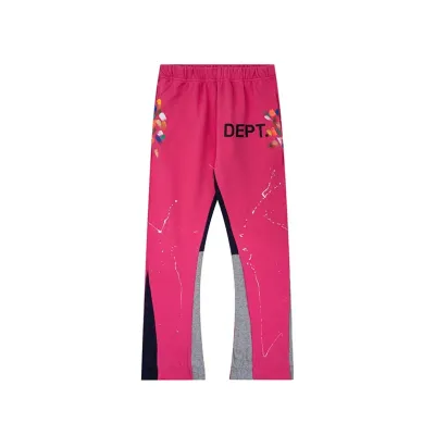 Gallery Dept. Painted Flare Sweat Pants Fuchsia 01