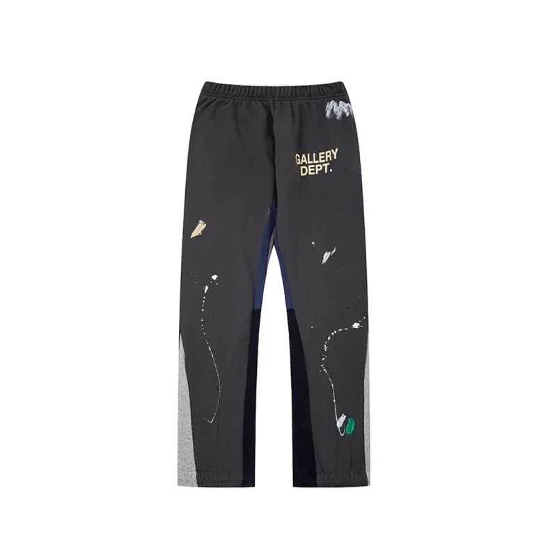 Gallery Dept. Painted Flare Sweat Pants Graffiti Line Dark Gray