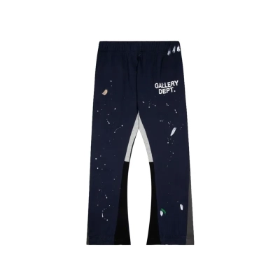 Gallery Dept. Painted Flare Sweat Pants Navy Blue 01