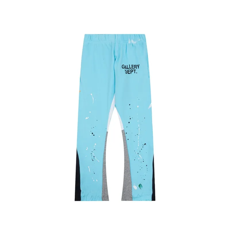 Gallery Dept. Painted Flare Sweat Pants Sky Blue