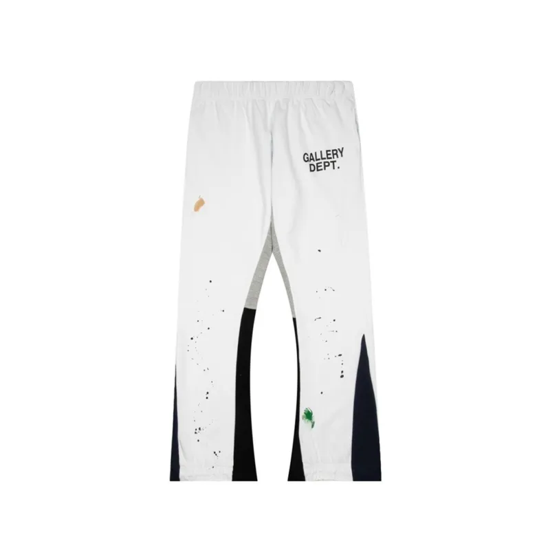 Gallery Dept. Painted Flare Sweat Pants White