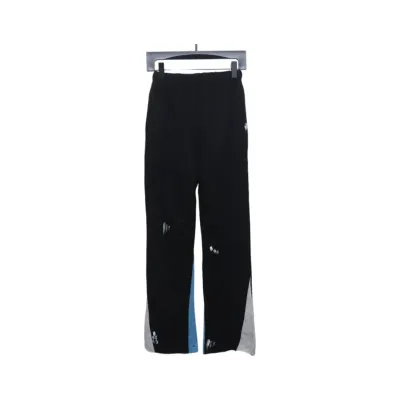 Gallery Dept Graffiti Splatter Sweatpants Black Blue 02