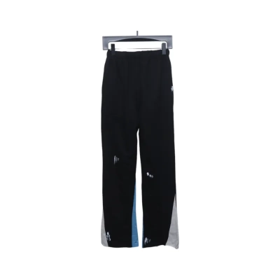 Gallery Dept Graffiti Splatter Sweatpants Black Blue 02