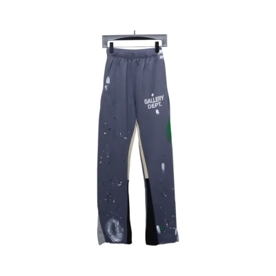 Gallery Dept Graffiti Splatter Sweatpants Dark Gray 01