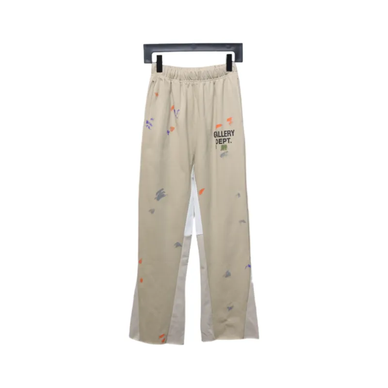 Gallery Dept Graffiti Splatter Sweatpants Yellow