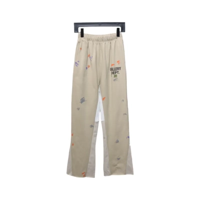 Gallery Dept Graffiti Splatter Sweatpants Yellow 01